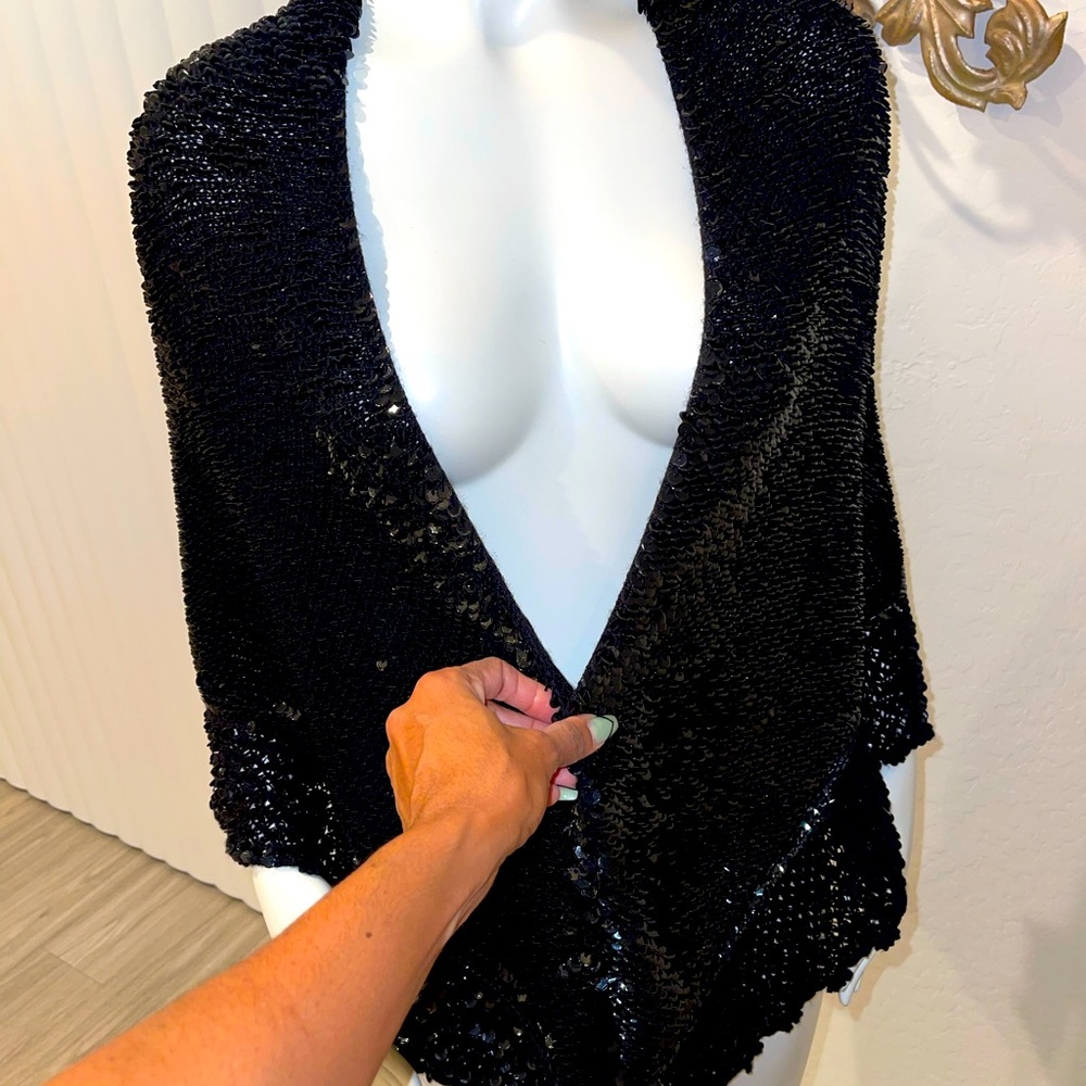 Beautiful Custom Made Sequence Shawl - image 1